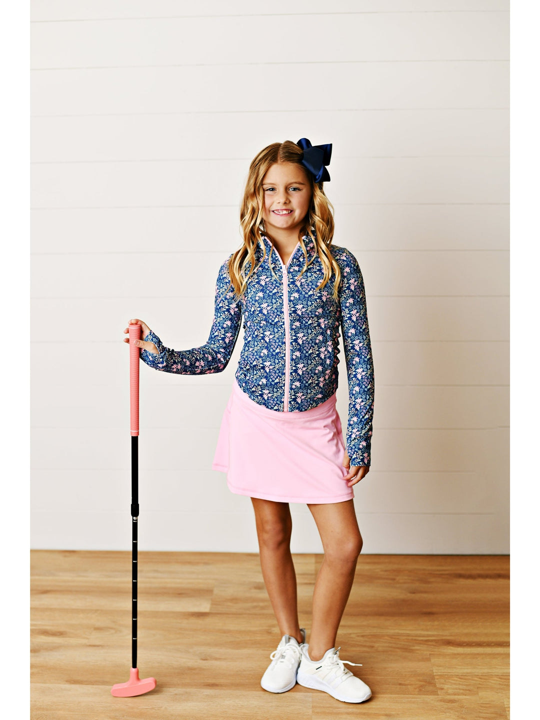 Swoon: Navy Ditsy Floral Active Jacket