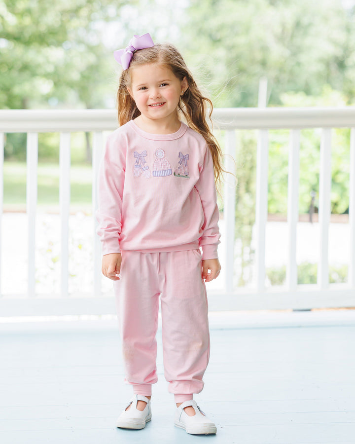 Around The Rink Jogger Set- Light Pink