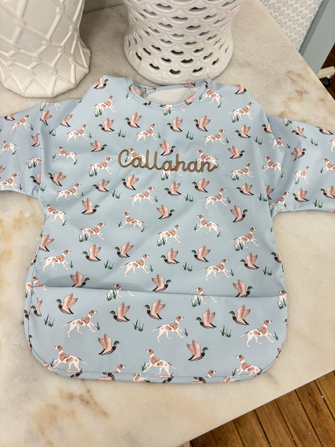 Signature Catch All Bib - Dogs and Mallards - PREORDER ESD 10/20