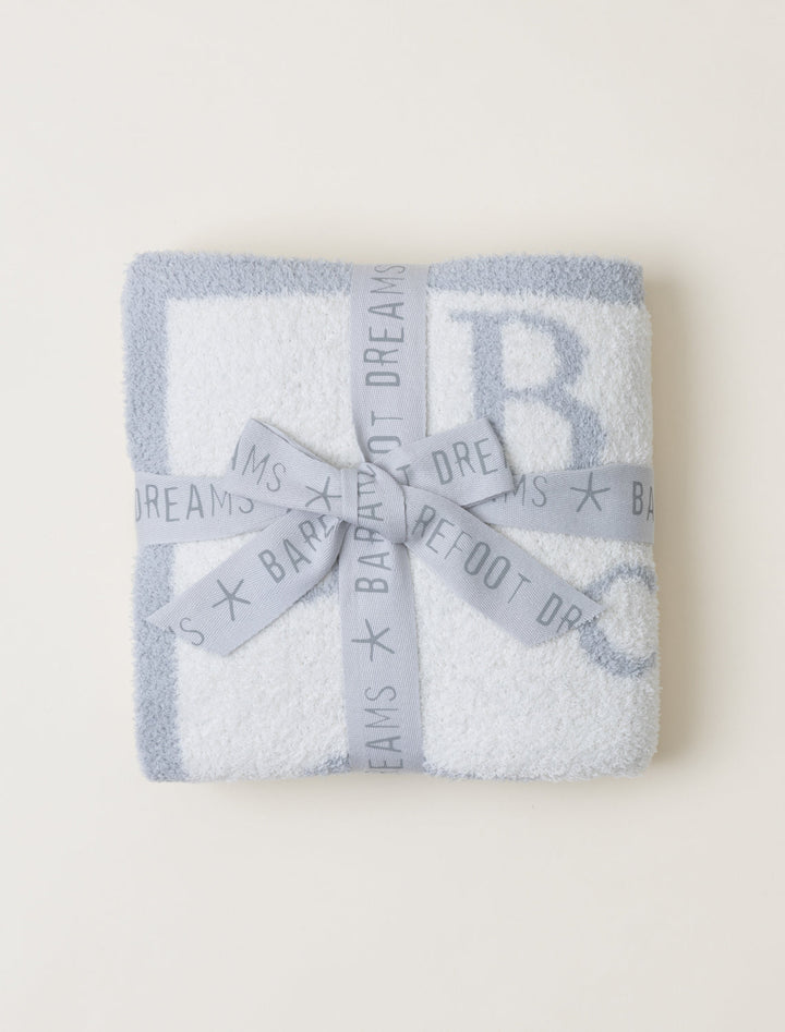 Barefoot Dreams - CozyChic® ABC Blanket - Blue - Hampton James Clothing