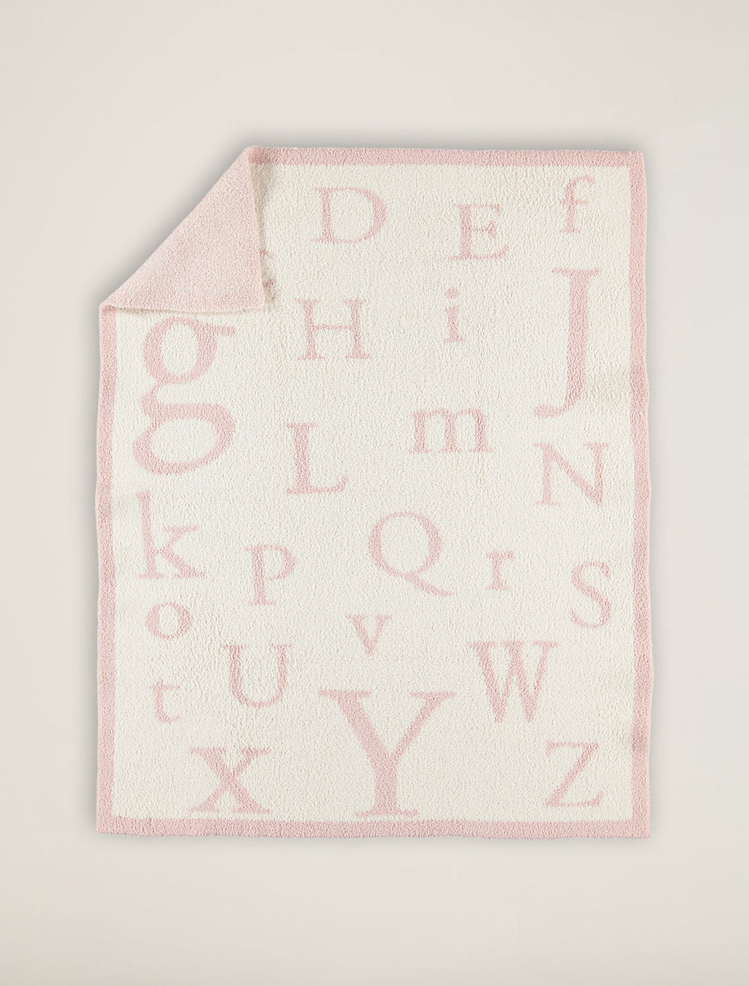 Barefoot Dreams - CozyChic® ABC Blanket - Dusty Rose