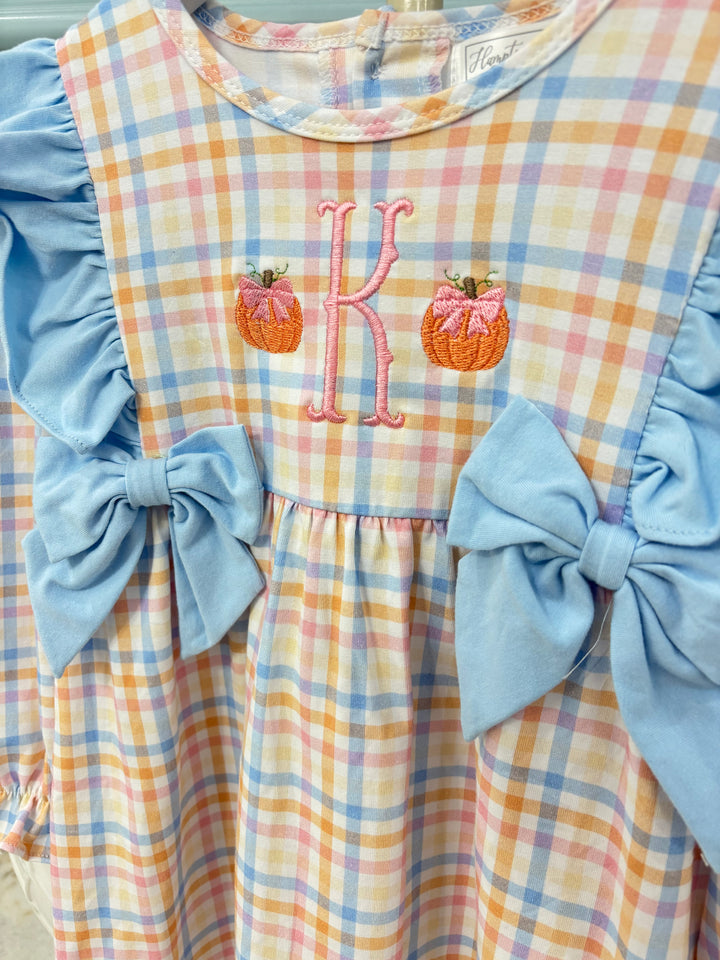 Pumpkin Plaid Dress