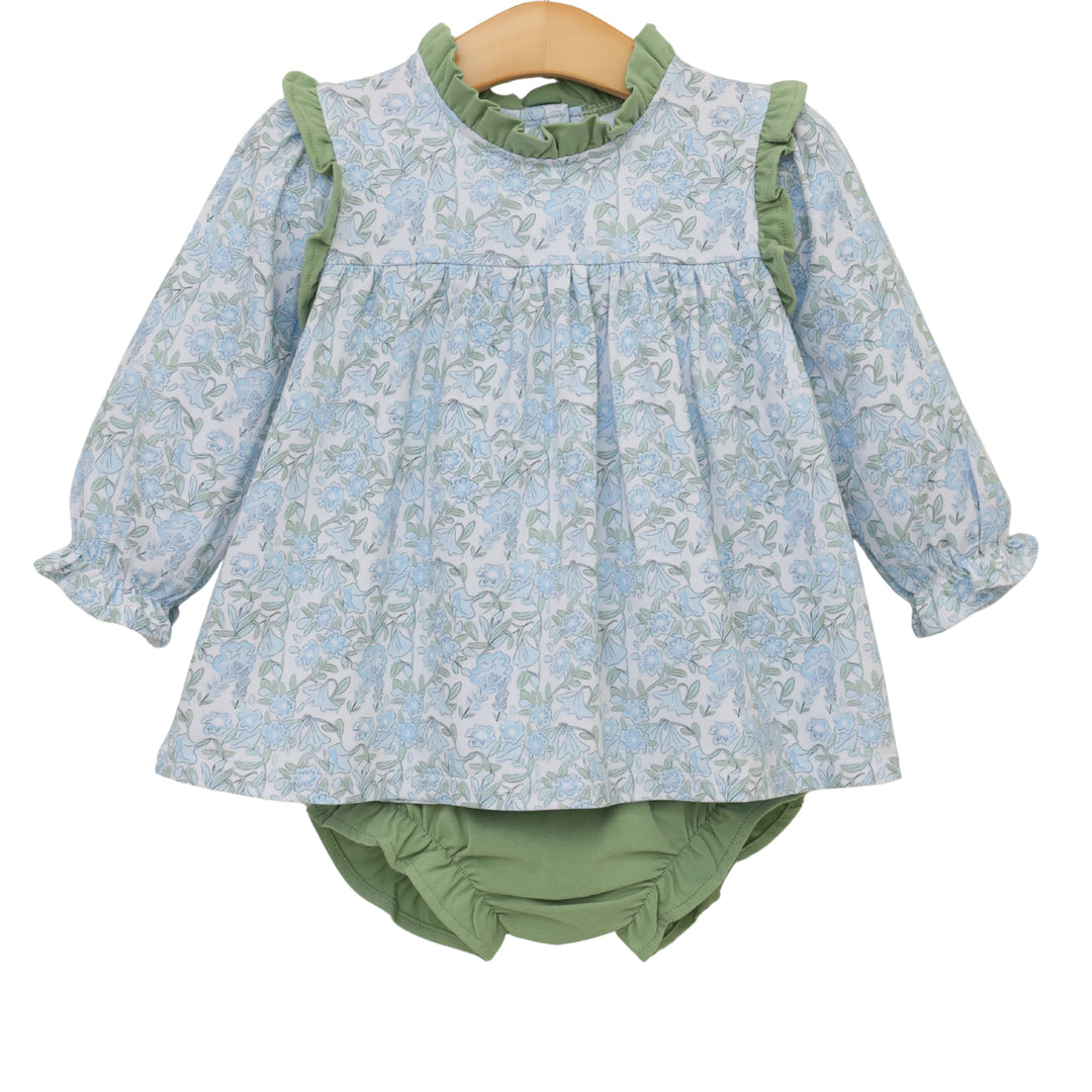Basin Floral Hallie Diaper Set