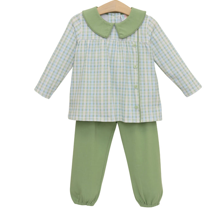 Basin Plaid Liam Bloomer Pants Set