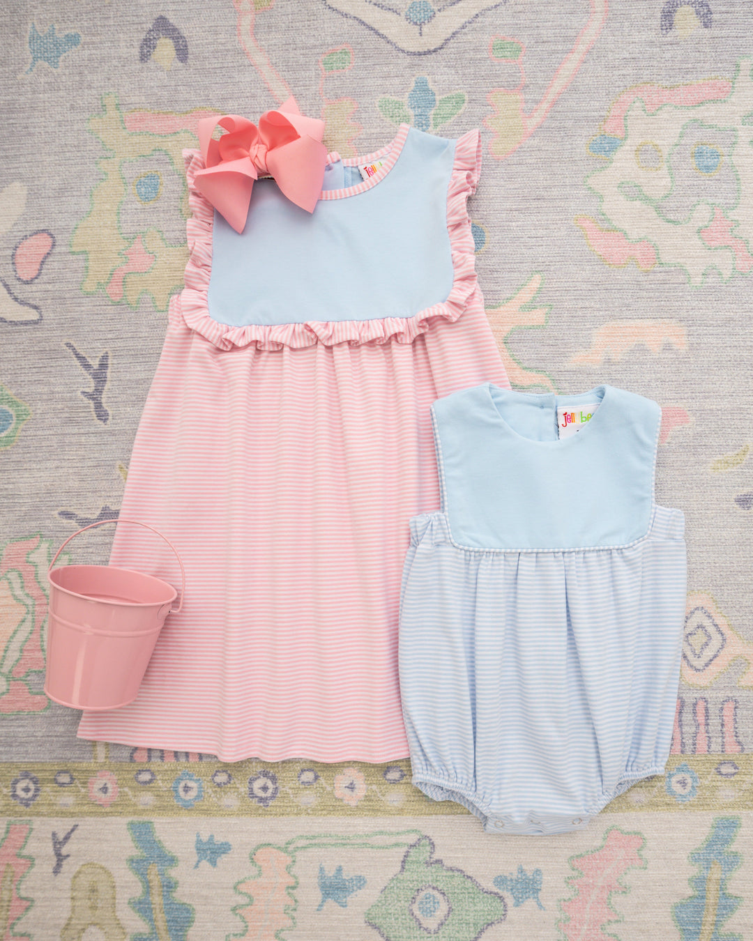 Beau Bubble- Light Blue and Blue Stripe - Hampton James Clothing - view 4