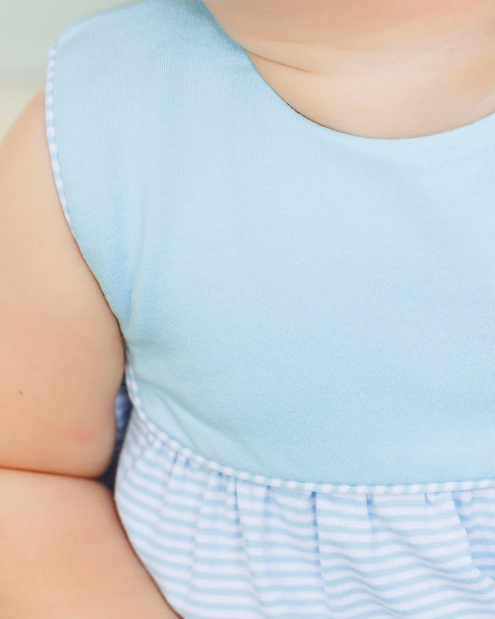 Beau Bubble- Light Blue and Blue Stripe - Hampton James Clothing - view 6