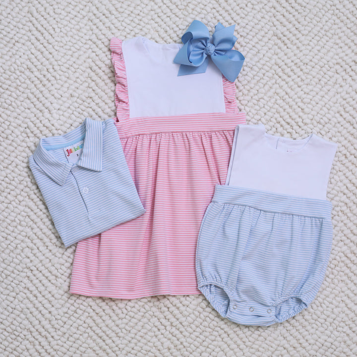 Benjamin Bubble- Light Blue Stripe - Hampton James Clothing - view 6
