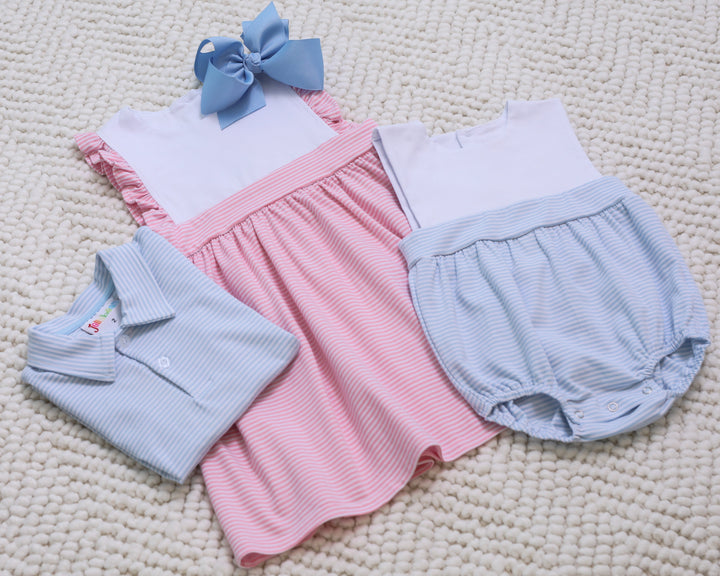 Benjamin Bubble- Light Blue Stripe - Hampton James Clothing - view 7