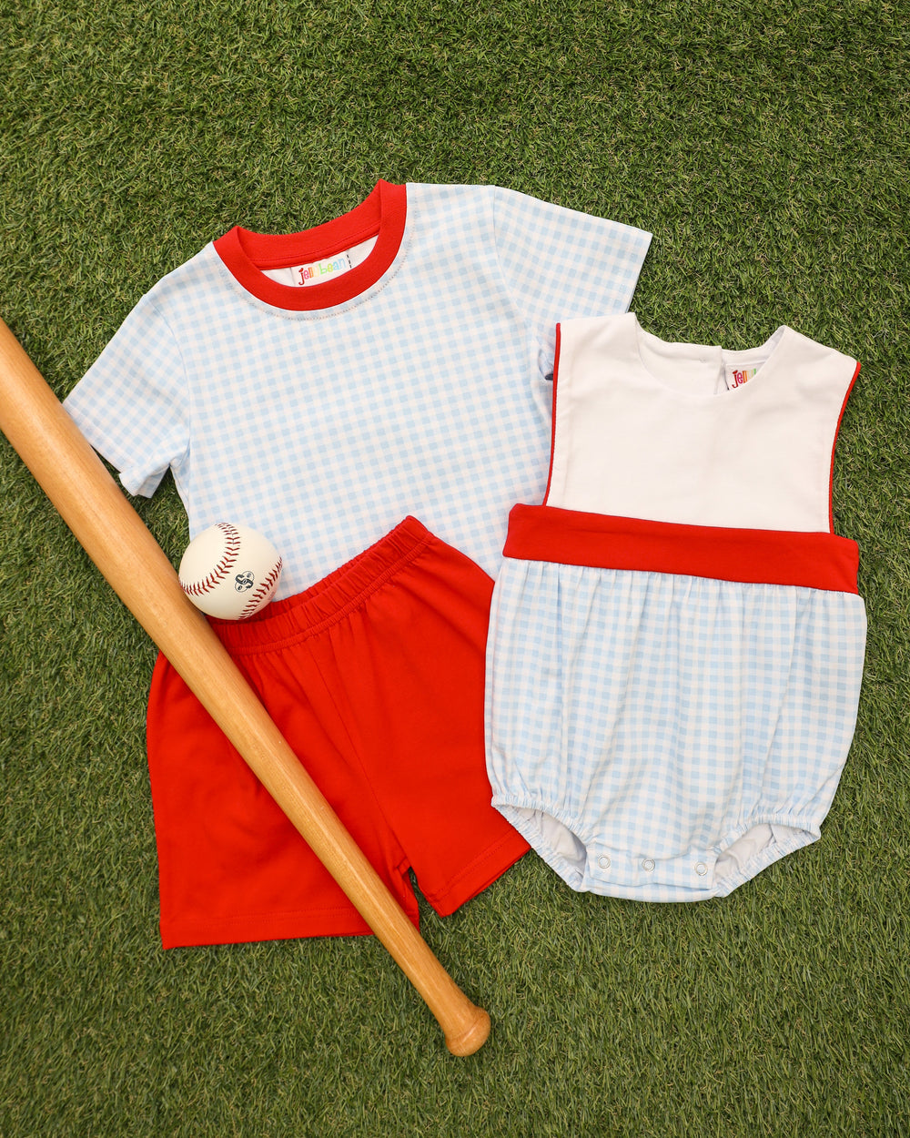 Benjamin Bubble- Southern Summer Gingham - Hampton James Clothing - detail view