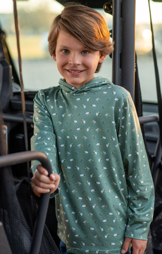 Blue Quail: Fly Fishing Lightweight Performance Hoodie
