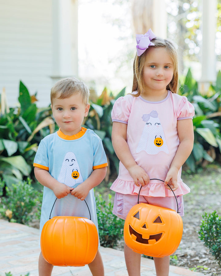 Boo Crew Ruffle Top