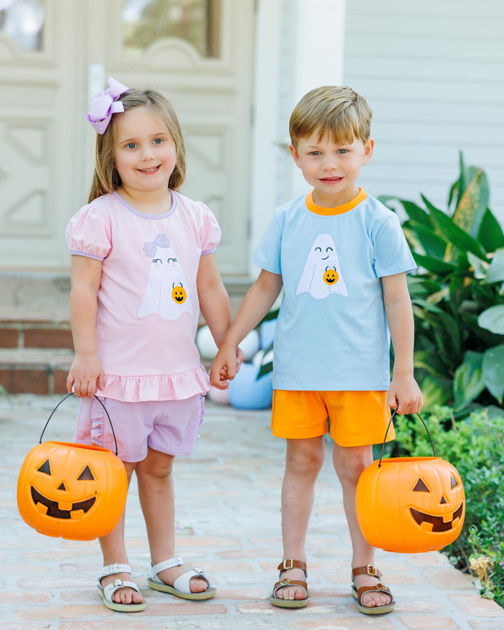 Boo Crew Ruffle Top