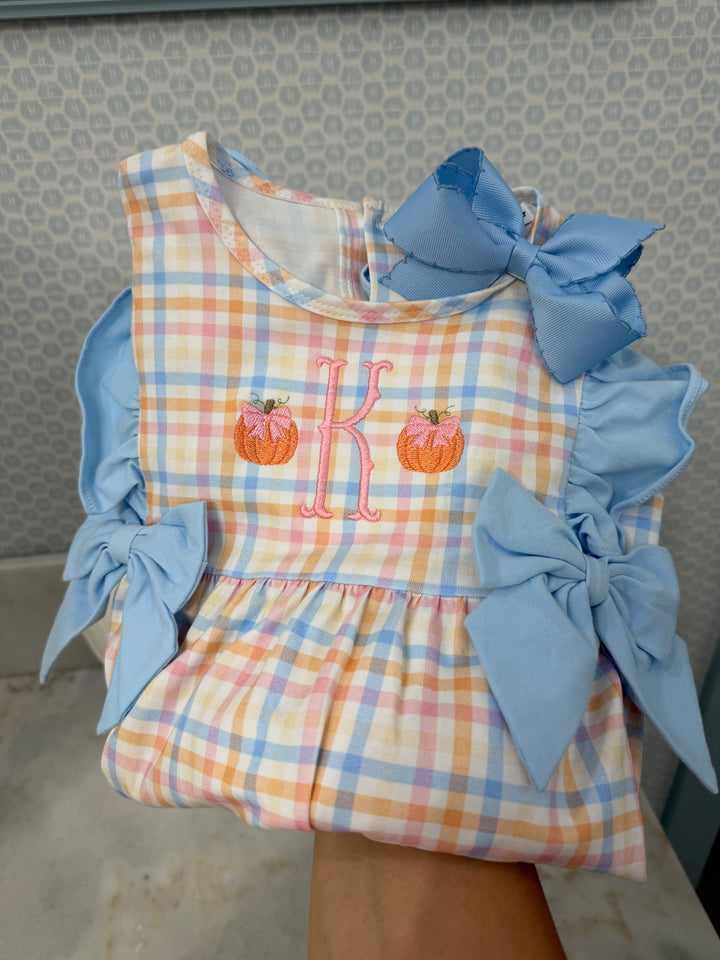 Pumpkin Plaid Dress