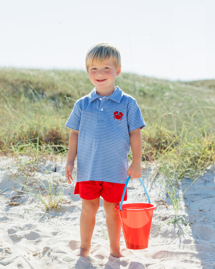 Coastal Crab Polo - Hampton James Clothing - back view