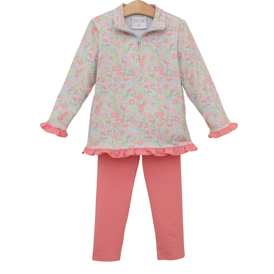 Cottage Blooms Elise Ruffle Pullover Set