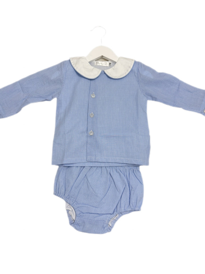 Baylor Blue Button Up Diaper Set *Pre-Order Ships in October*