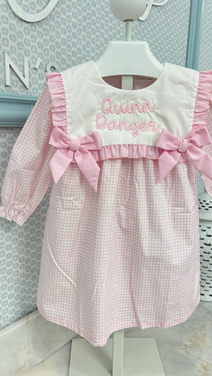 Sophia Pink Gingham Dress