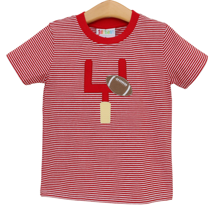 Down, Set, Hut Shirt- Red Stripe