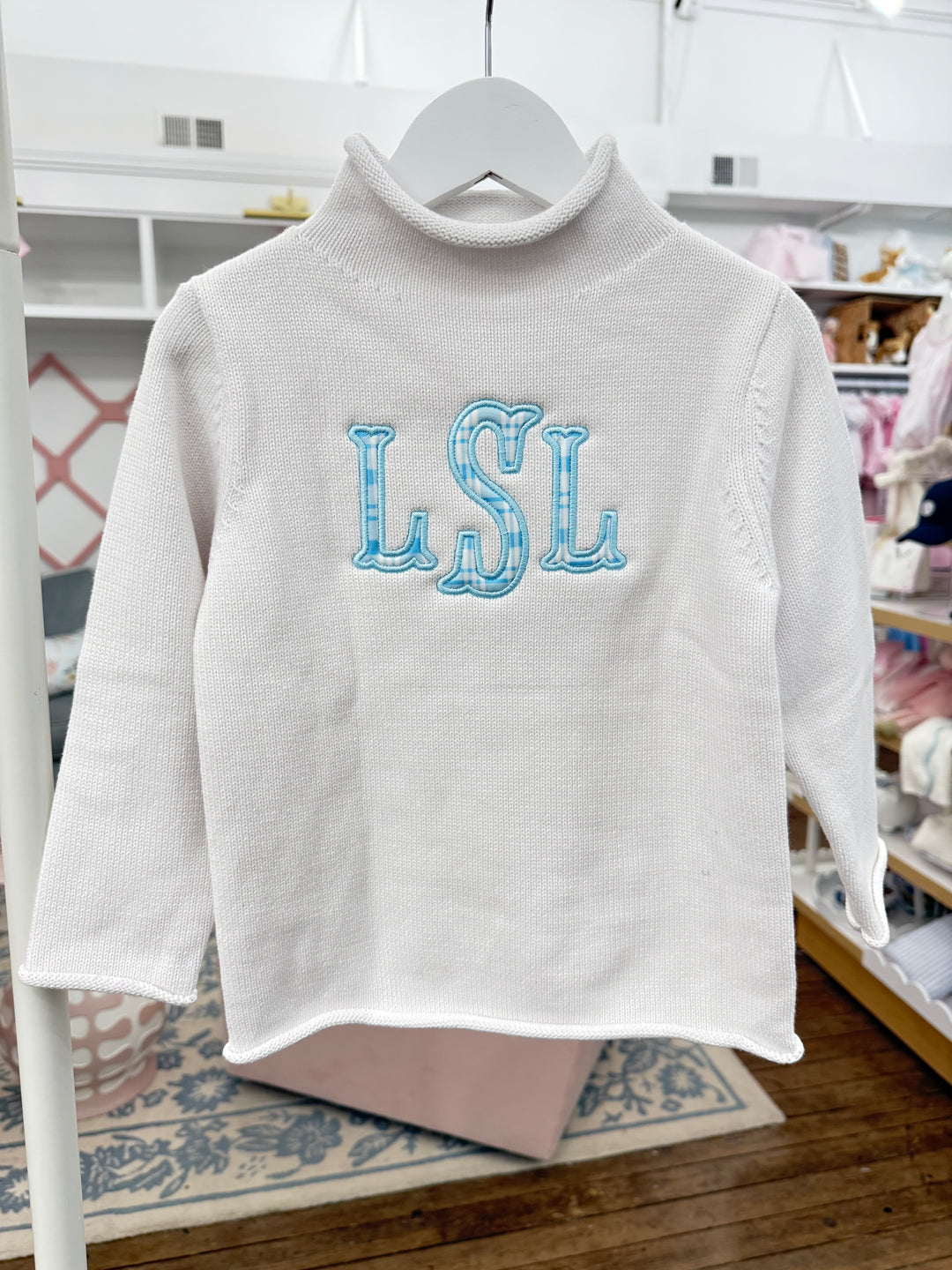 Hampton James Rollneck Sweater - White (Fits TTS)