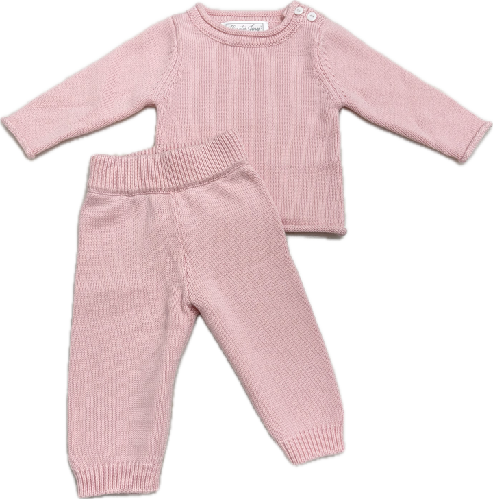 Hampton James NEW Knit Pants Set - Light Pink