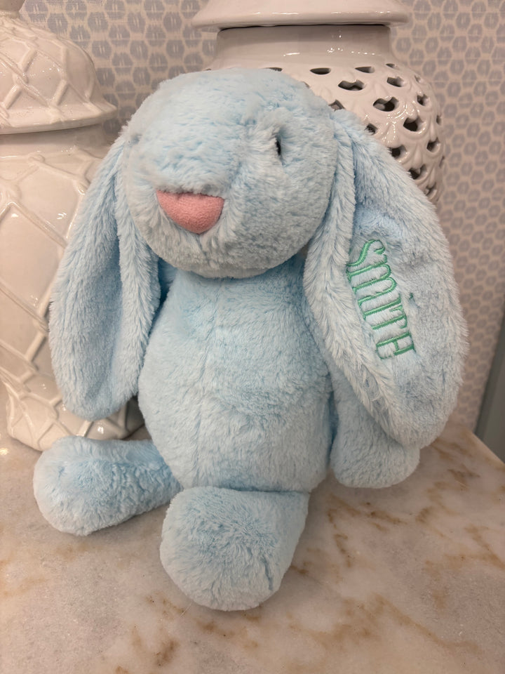 Hampton James Customized Light Blue Bunny