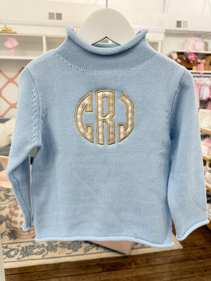 Hampton James Rollneck Sweater - Baby Blue (Fits TTS) *Pre-Order Ships in October*