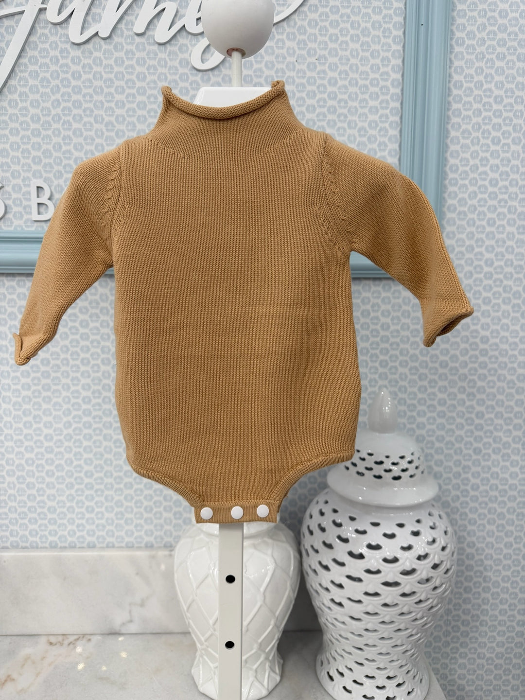 Rollneck Bubble - Khaki - 6-12m