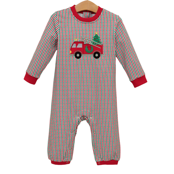 Festive Firetruck Romper