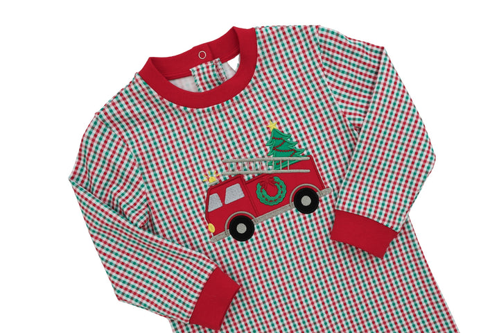 Festive Firetruck Romper