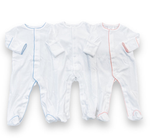 Baby Picot Trim Footie