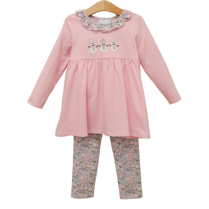 Frosty Friends Ruffle Pants Set