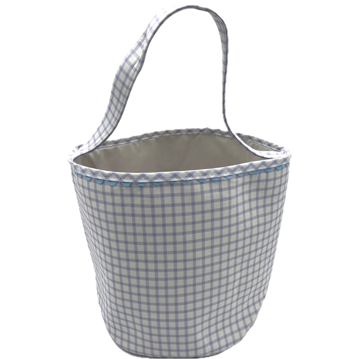 Cornflower Bucket w/ Light Blue Ric Rac