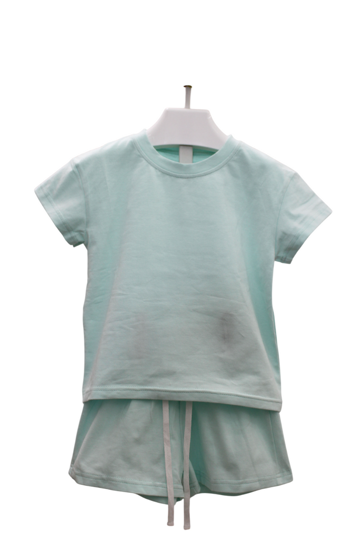 Hampton James Cotton Short Set - Cool Mint
