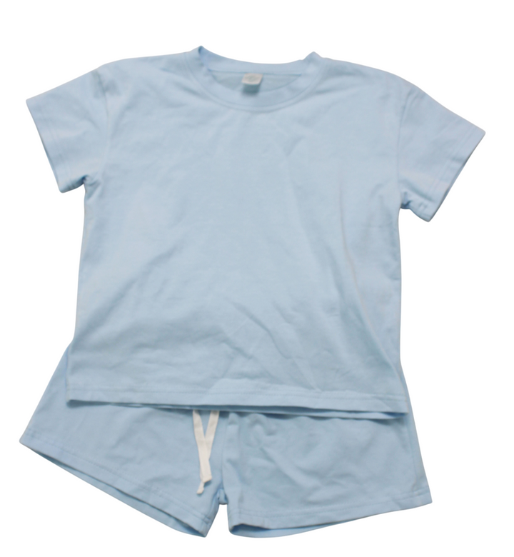 Hampton James Cotton Short Set - Light Blue