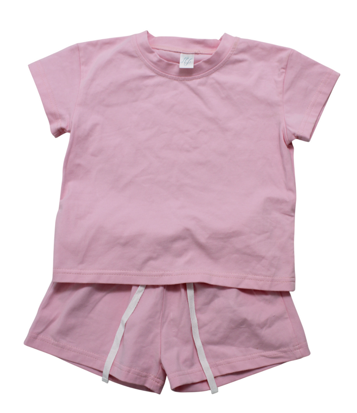 Hampton James Cotton Short Set - Pink
