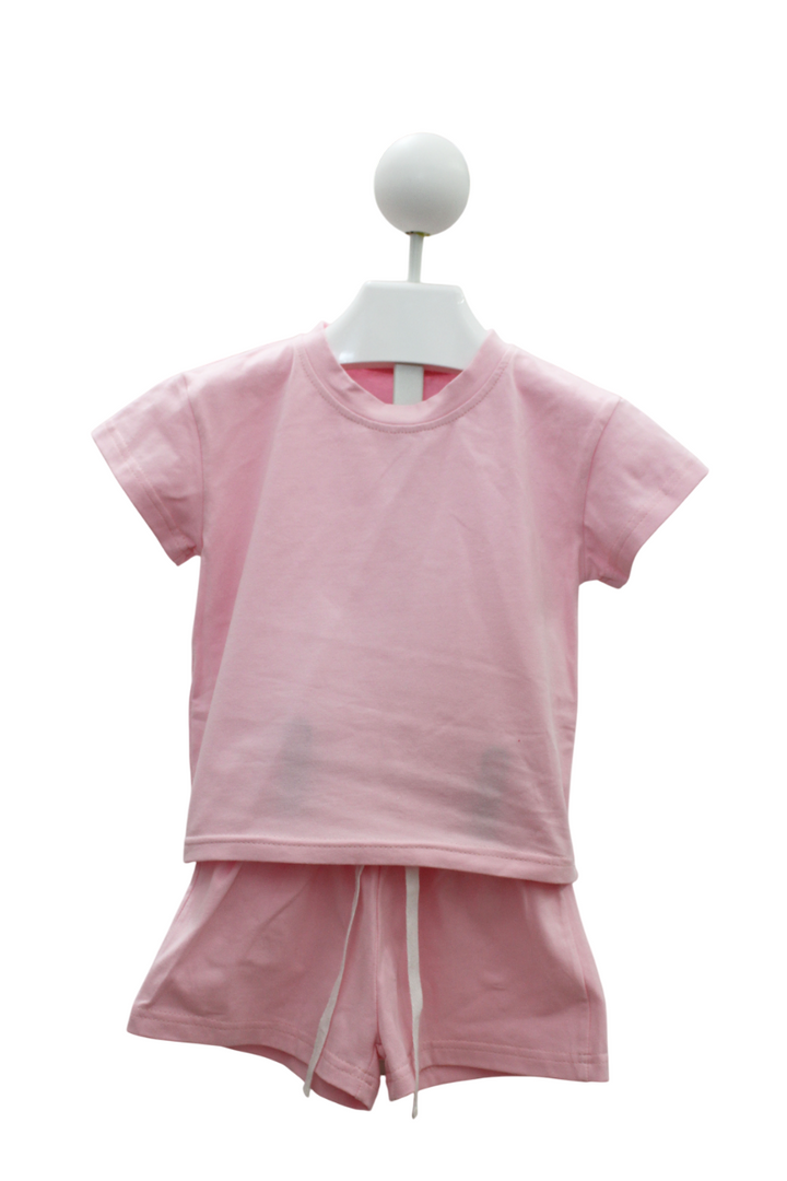 Hampton James Cotton Short Set - Pink
