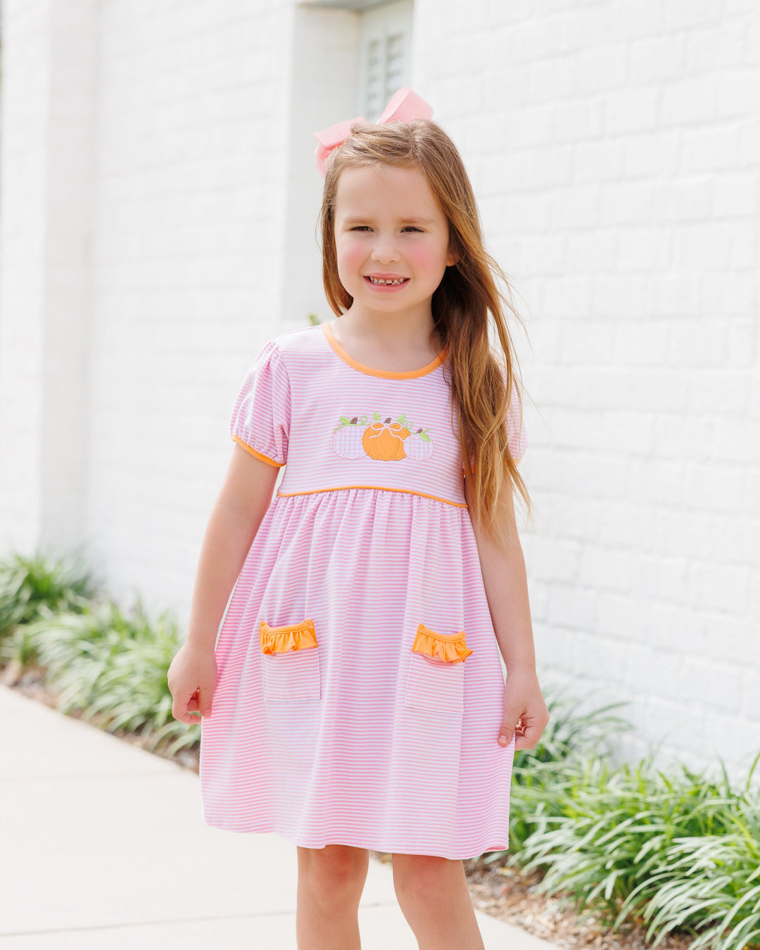Harvest Trio Ruffle Pocket Dress