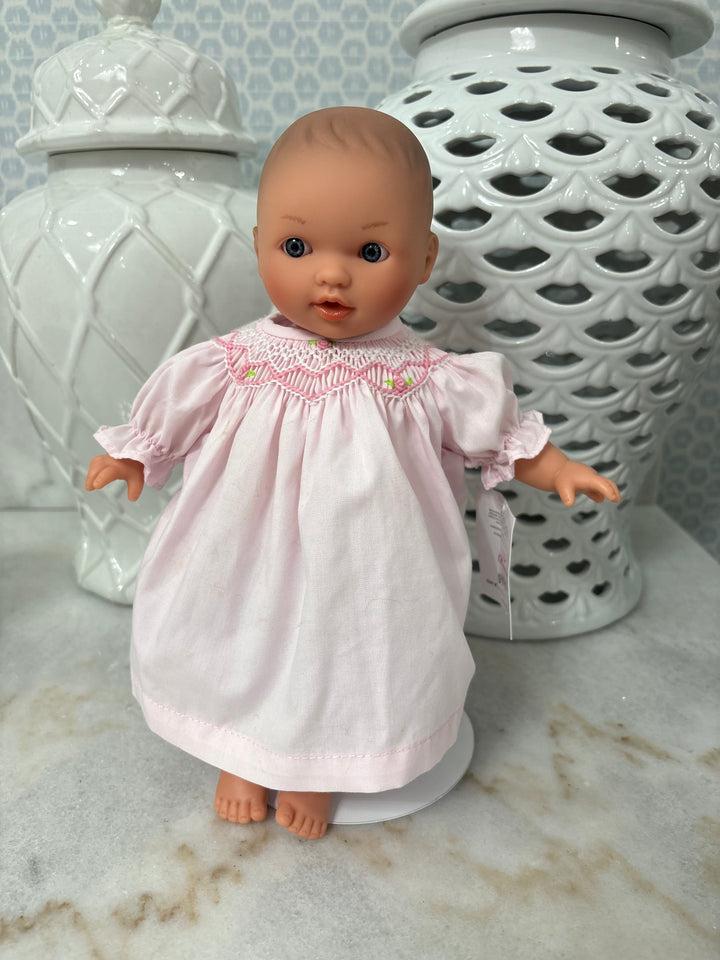 Rosalina Pink Dress 10" Abbey Doll (Doll, Dress, and Embroidery)