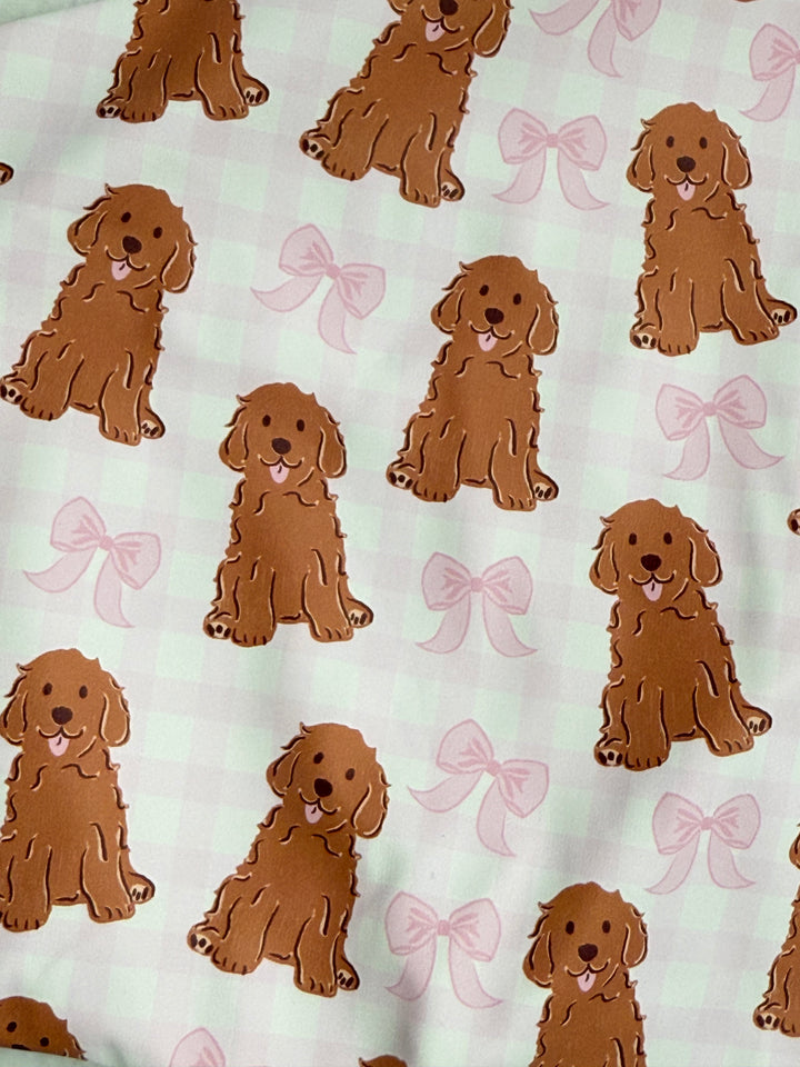 Signature Catch All Bib - Pink Doodle Bows