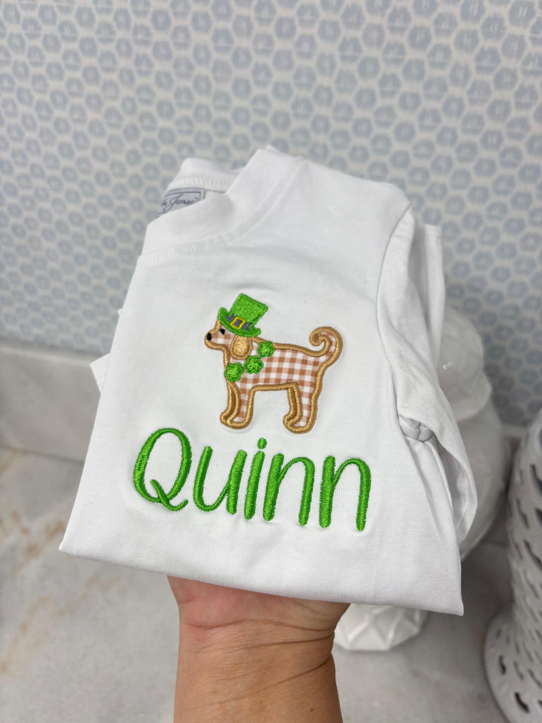 Appliqué Boy St Patricks Day Appliqué Shirt for boys - Hampton James Clothing