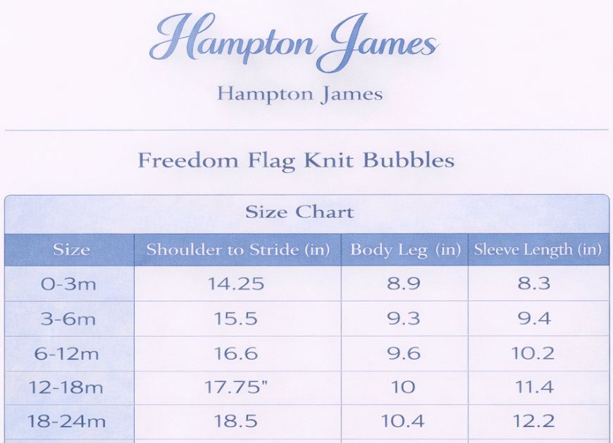 Freedom Flag Knit Bubble - Blue