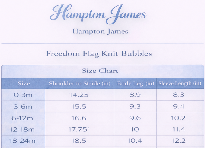 Freedom Flag Knit Bubble - Blue