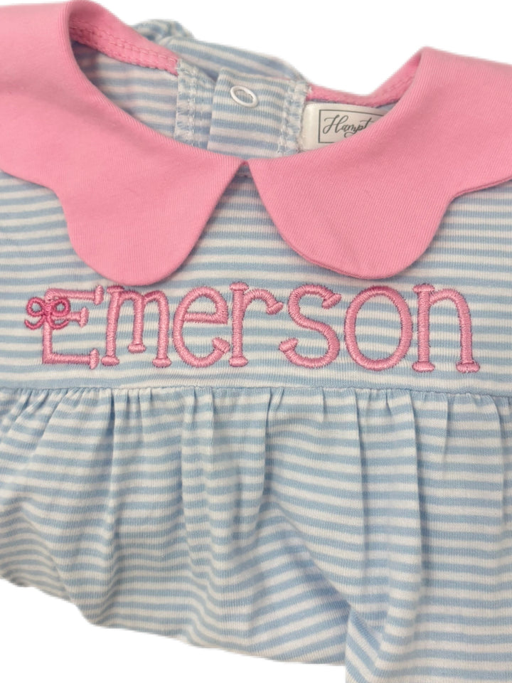 Everyday LS Light Blue Collared Pant Set