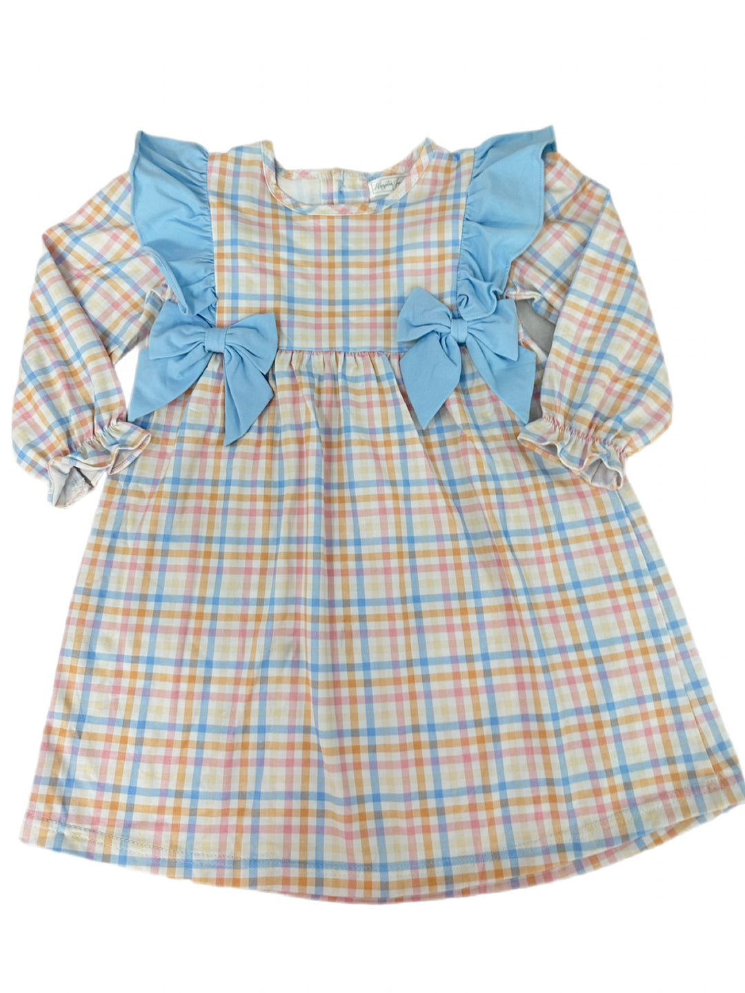 4T Colorful Gingham Dress w/ Bows
