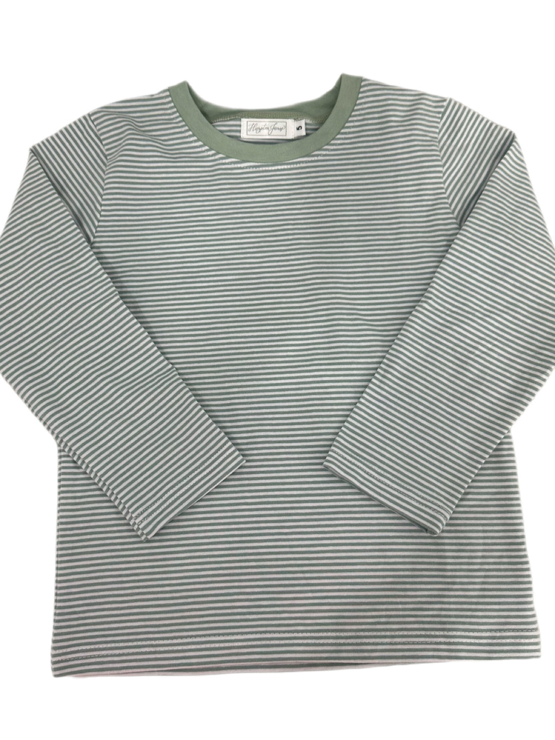 5T Green Striped LS Shirt