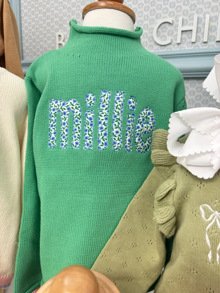 Hampton James Signature Rollneck Sweater - Kelly Green (Fits TTS)
