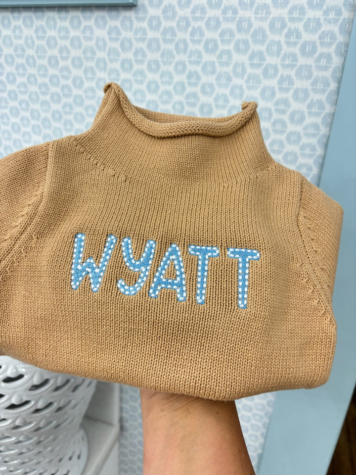 Hampton James Knit Rollneck Bubble - Khaki (Fits TTS)