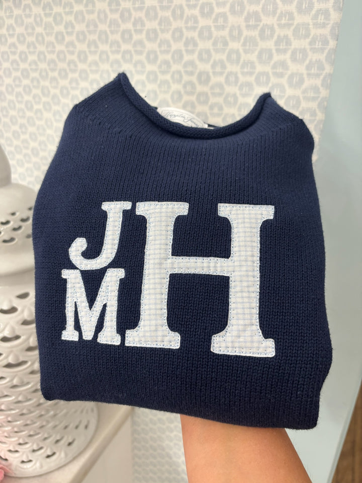 Hampton James Knit Rollneck Bubble - Navy (Fits TTS)