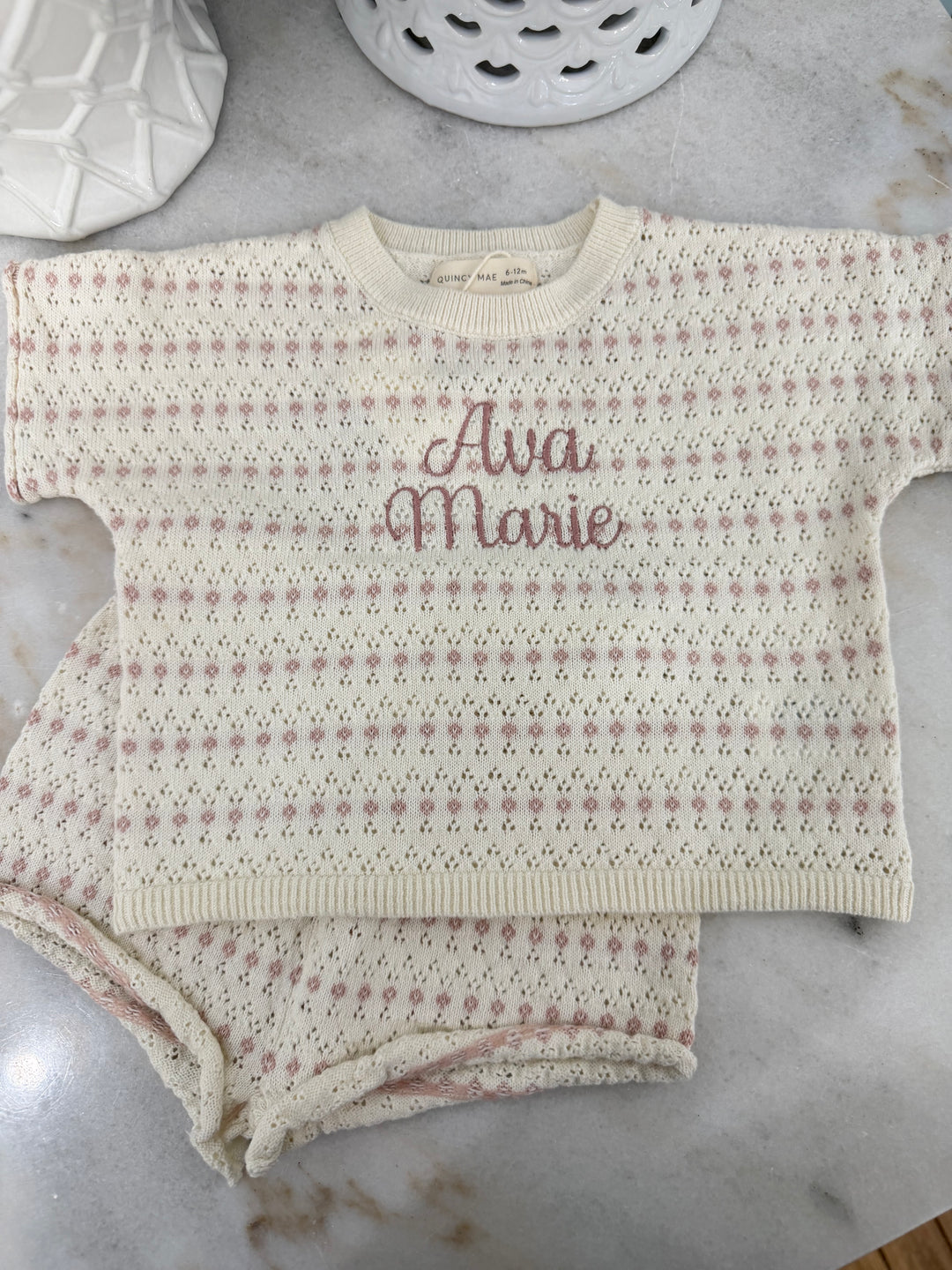 Quincy Mae: Relaxed Summer Skit Set - Ivory