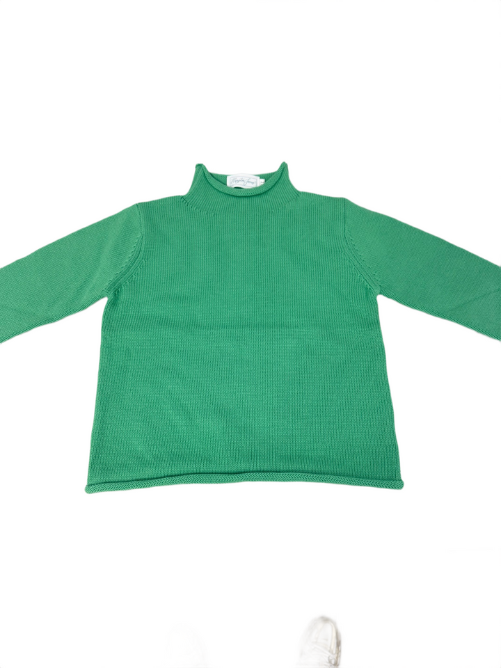 Hampton James Signature Rollneck Sweater - Kelly Green (Fits TTS)